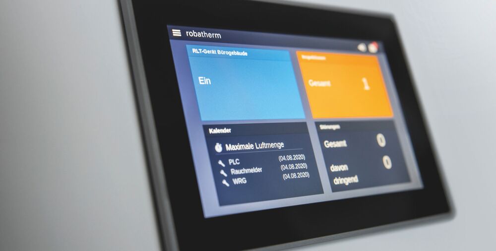 Touch display with an intuitive user interface facilitates operation.
