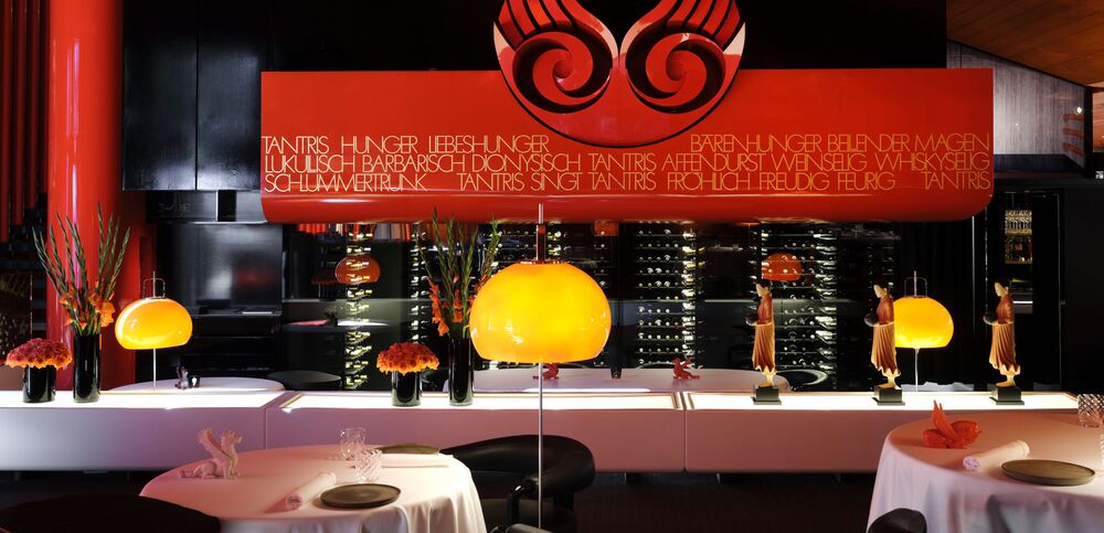 After over five decades, the lobster red and black truffle combination are still firmly associated with the Tantris in Munich.