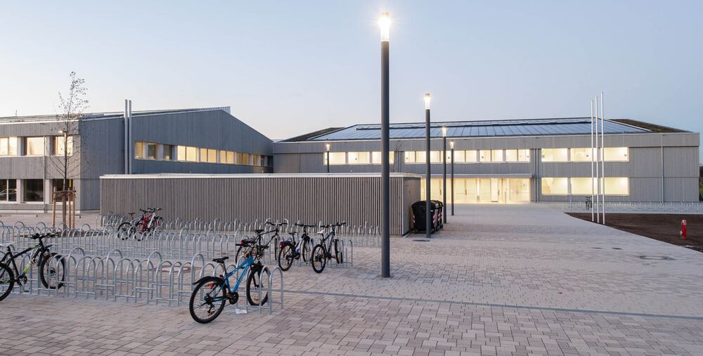 Distins cu Premiul German pentru Arhitectură: liceul Schmuttertal din Diedorf.